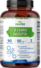 Zazzee D-Chiro-Inositol 50 mg, 90 Cápsulas Veganas