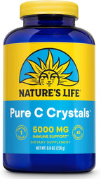 Nature's Life Cristales de Vitamina C Pura - 5000 mg de Vitamina C por Porción