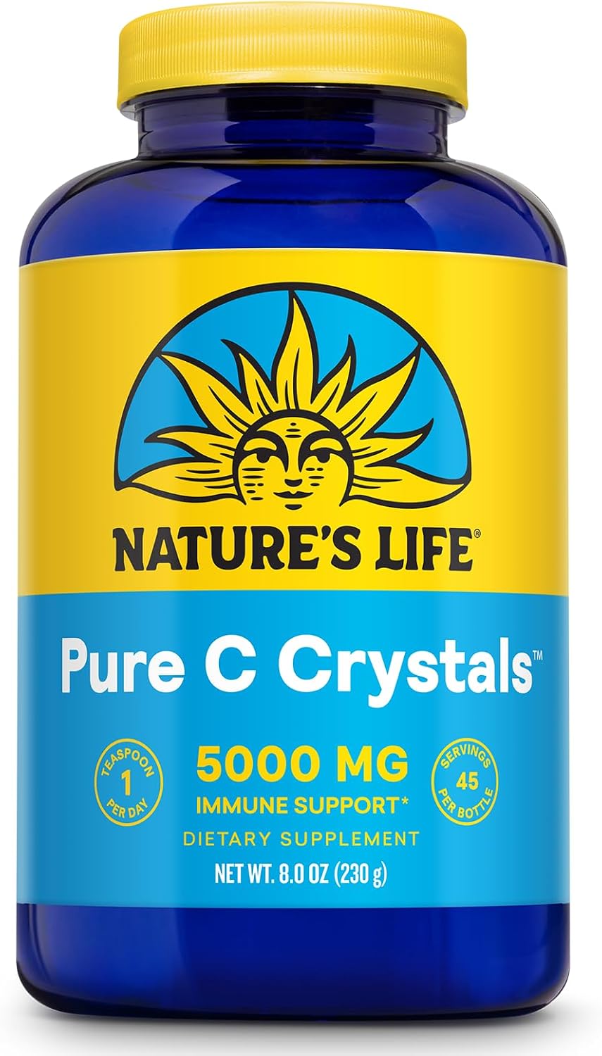 Nature's Life Cristales de Vitamina C Pura - 5000 mg de Vitamina C por Porción