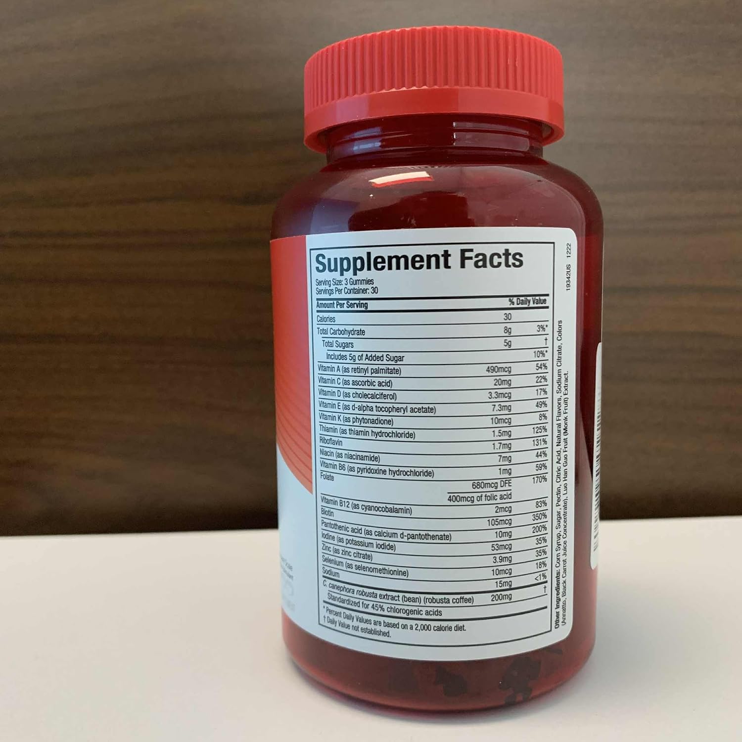 Hydroxycut Multivitamin Gummies - 90 Count - Green Coffee Extract - Caffeine Free