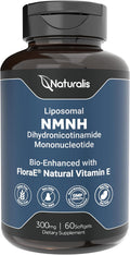 Naturalis Liposomal NMNH 300mg – Alternativa NMN – Con Vitamina E para Absorción Avanzada (60 Cápsulas blandas)