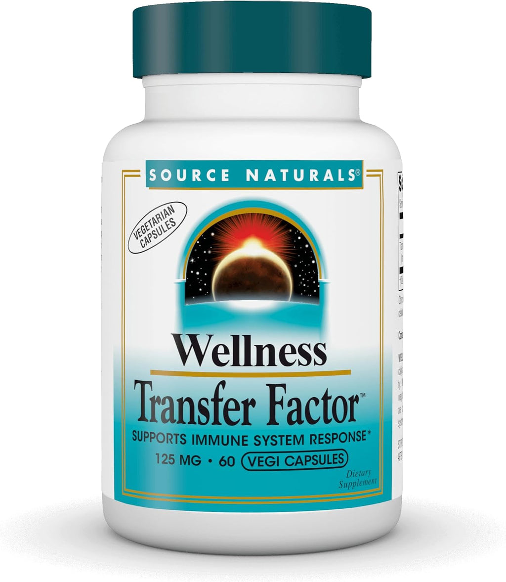 Source Naturals Wellness Transfer Factor, 125 mg, 60 Cápsulas Vegetarianas
