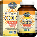 Garden Of Life, Raw Vitamin Code D3 2000 UI, 60 Cápsulas Vegetarianas