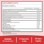 Uarcool Fisetin 2000mg – Suplemento para Envejecimiento Saludable y Salud Cerebral, 60 Cápsulas