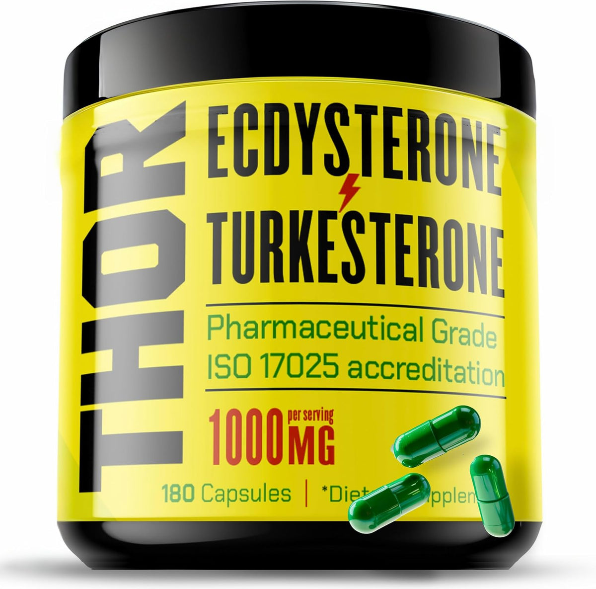 Turkesterone + Ecdysterone | Suplemento Anabólico (180 Cápsulas - 3 Meses) | Pureza 98%-95% | Certificación ISO 17025 – Image 1