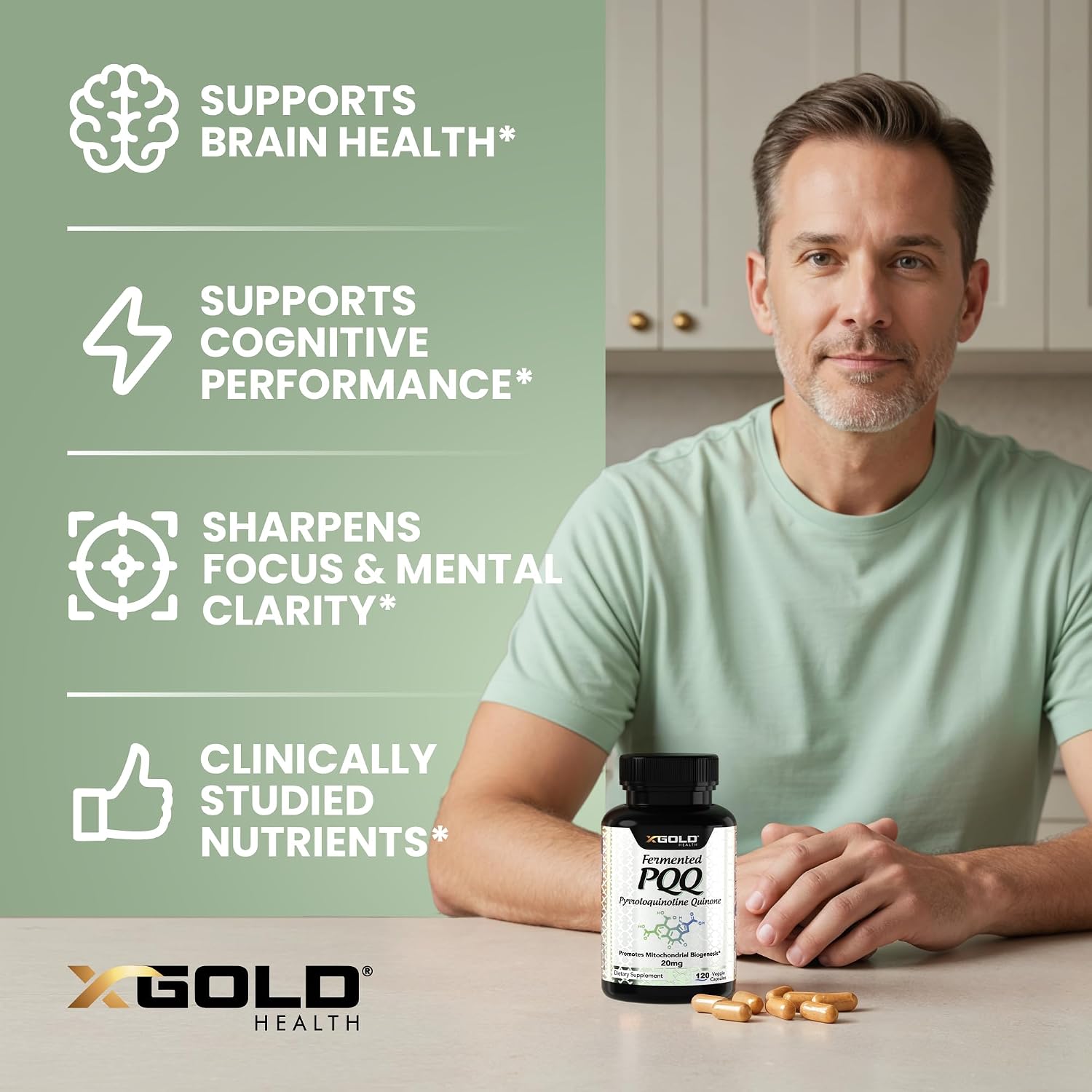 Fermented PQQ 20mg – Pirroloquinolina Quinona, 120 Cápsulas