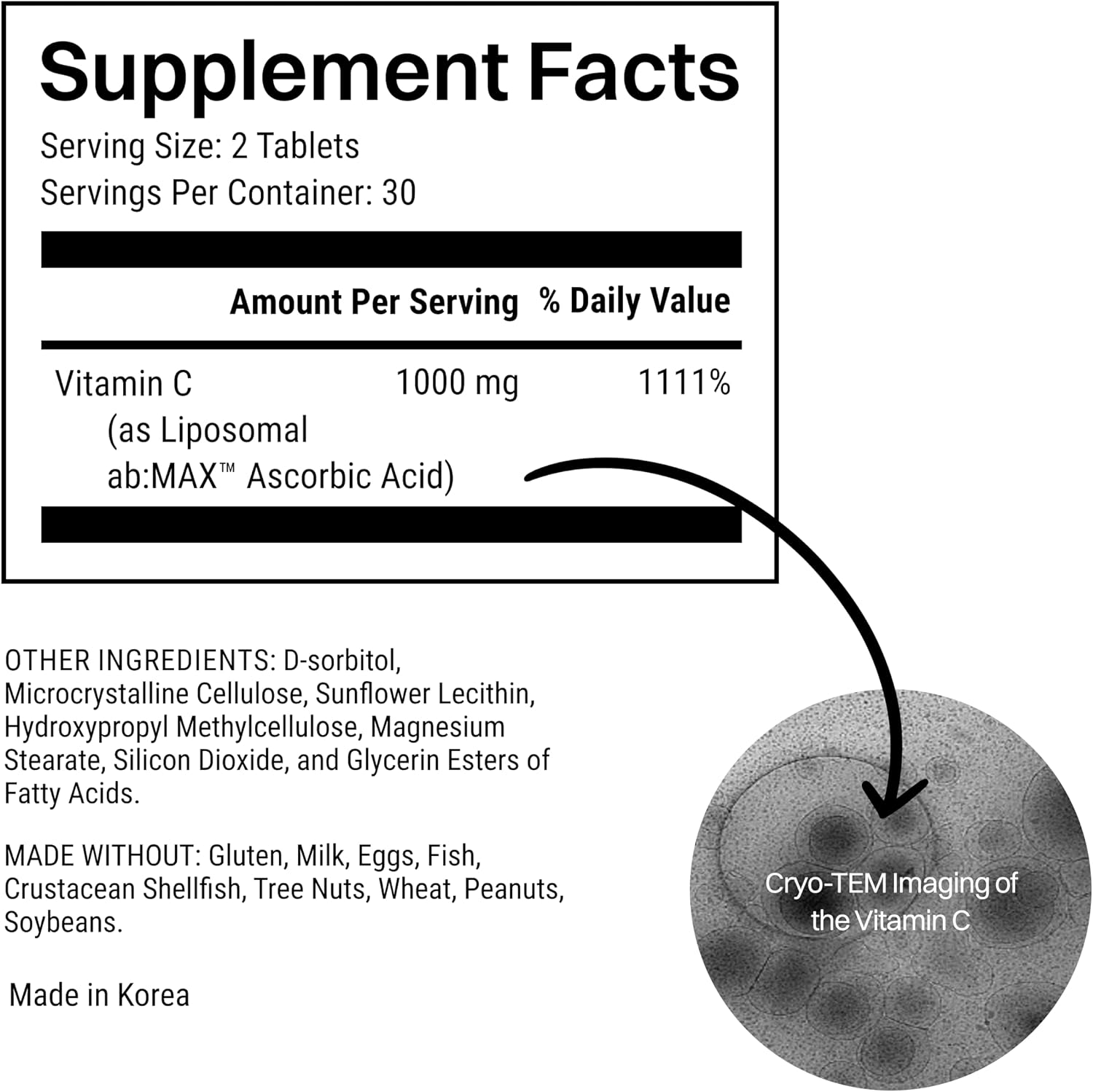 Haroutine Vitamina C Liposomal 1000mg – 60 Comprimidos (30 Dosis)