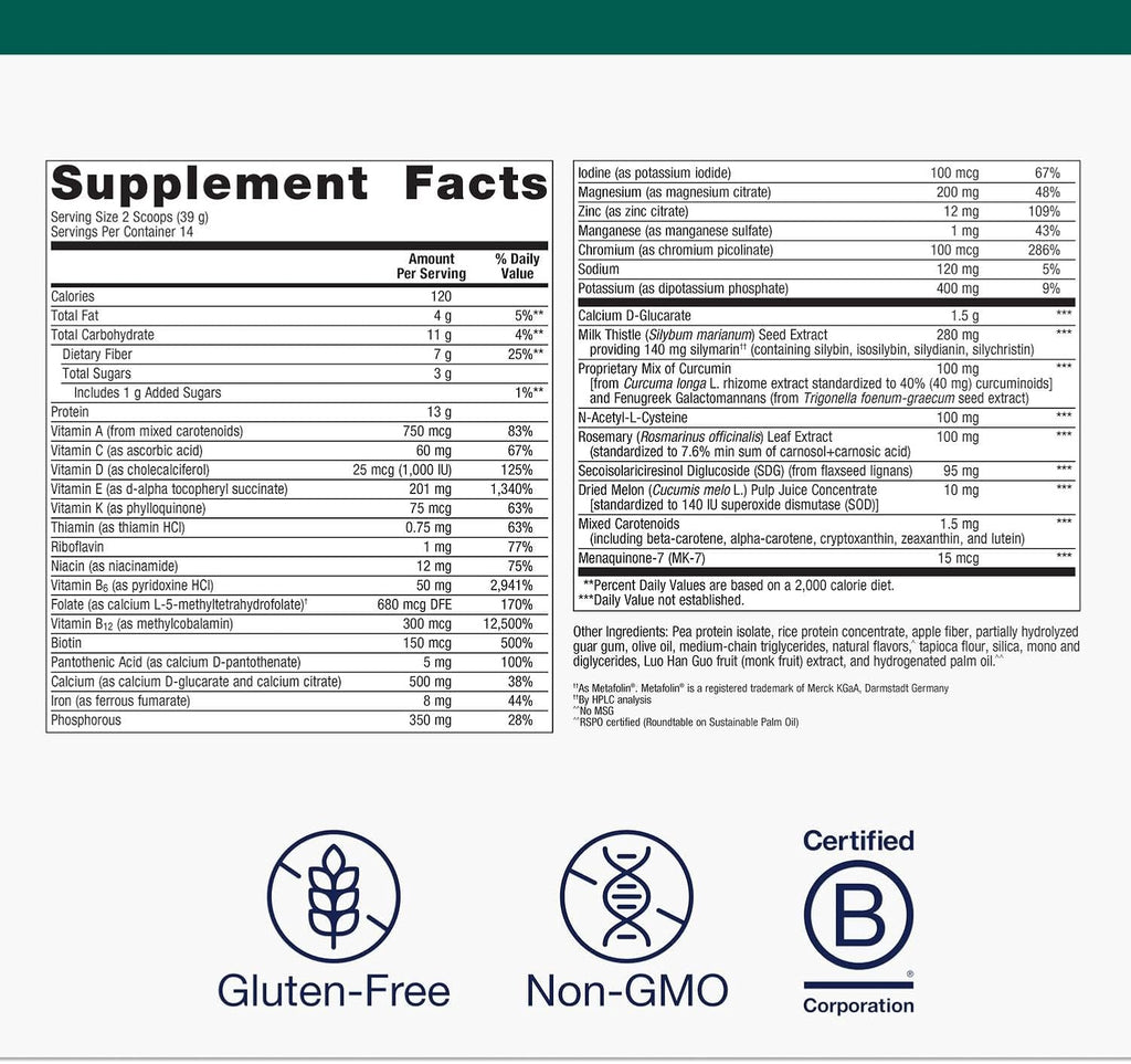 Metagenics Axis Endo - Complemento para el Equilibrio Hormonal y la Salud Ósea - Sabor Mango - 14 Dosis