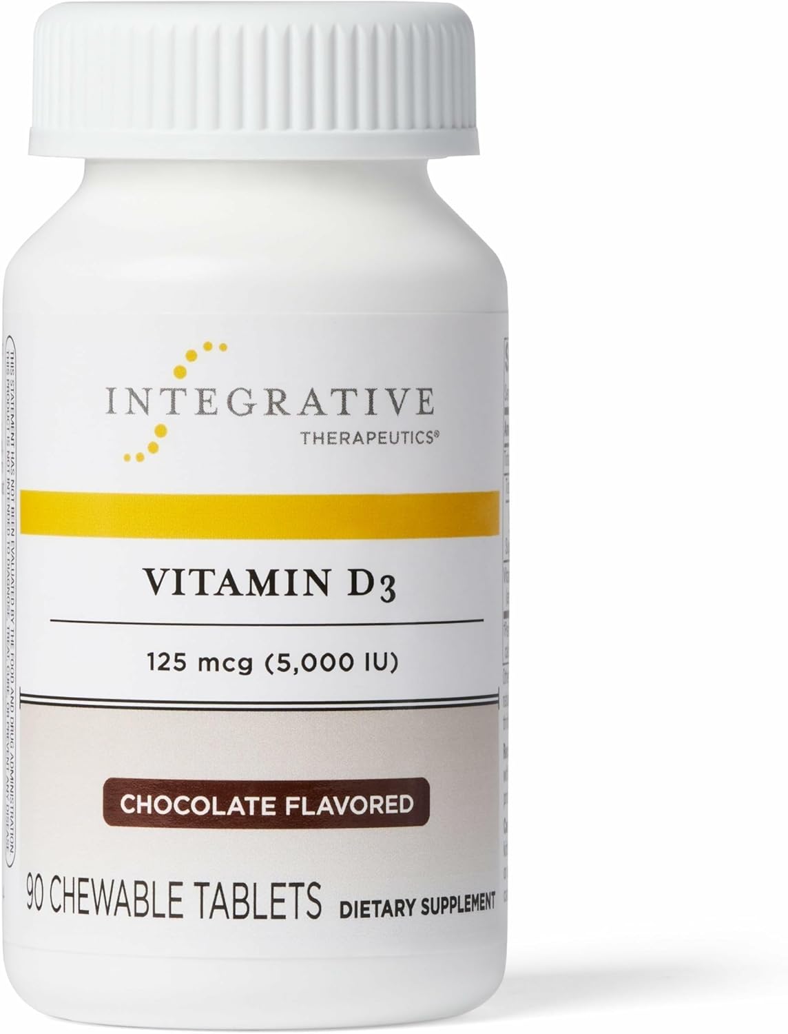 Integrative Therapeutics Vitamina D3 125 mcg - 90 comprimidos masticables con sabor a chocolate