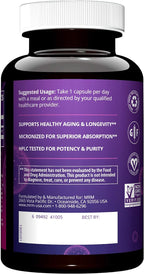MRM Nutrition DHEA 50mg - Para Mujeres y Hombres - 90 Cápsulas | Micronizado, Vegano, Sin Gluten