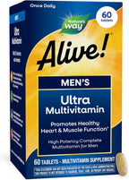 Nature's Way Alive! Men's Once Daily Ultra Potency Multivitamin, 60 Tablets