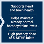 Life Extension High Potency Optimized Folate - L-metilfolato 8500 mcg DFE - Complemento de Folato Activo - 30 Comprimidos