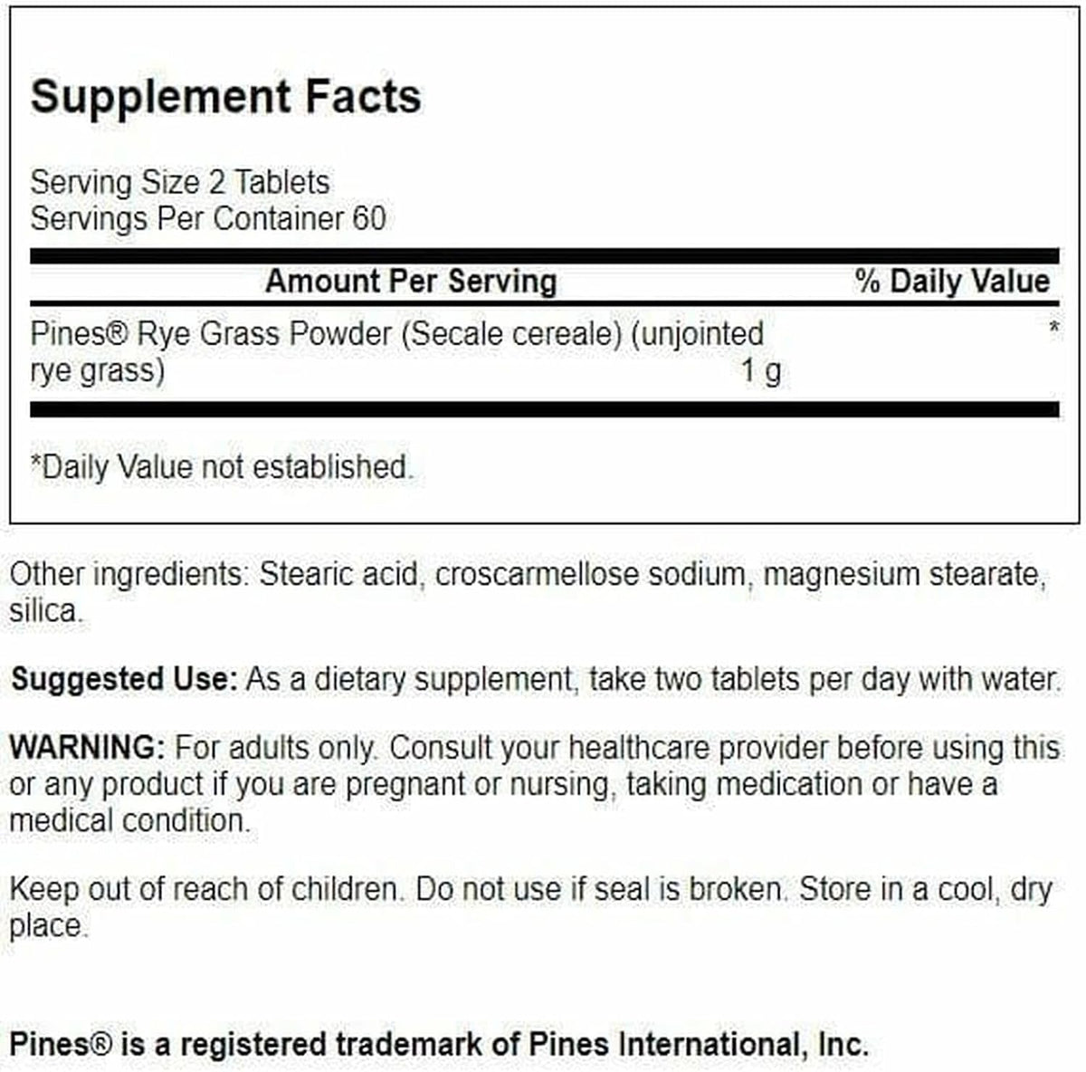 Swanson Hierba de Centeno 500 mg - 120 Comprimidos – Image 2
