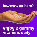 Vitafusion Calcium Gummies con vitamina D, sabor a frutas y crema, 100 gomitas (50 días)