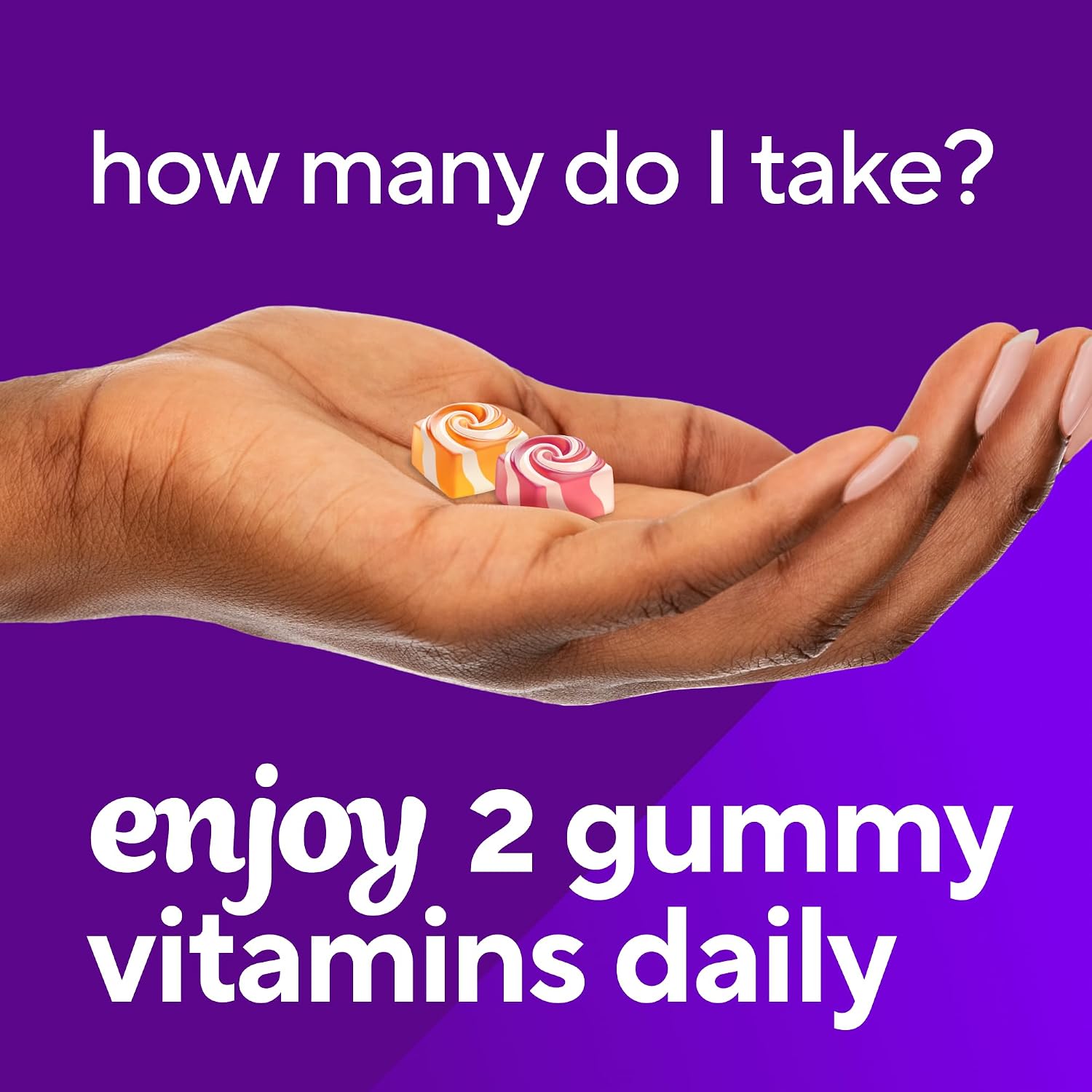 Vitafusion Calcium Gummies con vitamina D, sabor a frutas y crema, 100 gomitas (50 días)