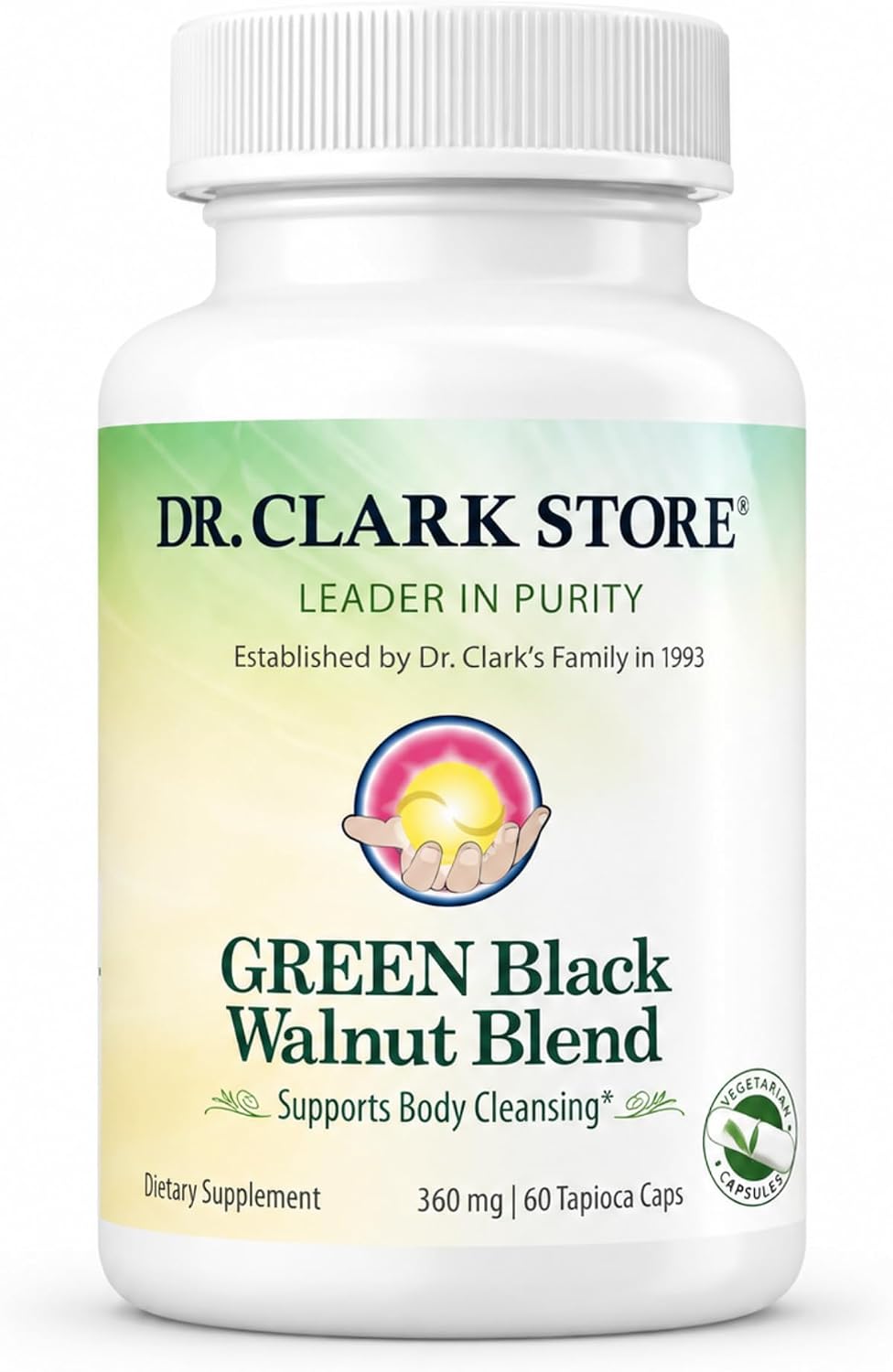 Dr Clark Store Mezcla de Nogal Negro Verde 360 mg, 50 Cápsulas de Gelatina