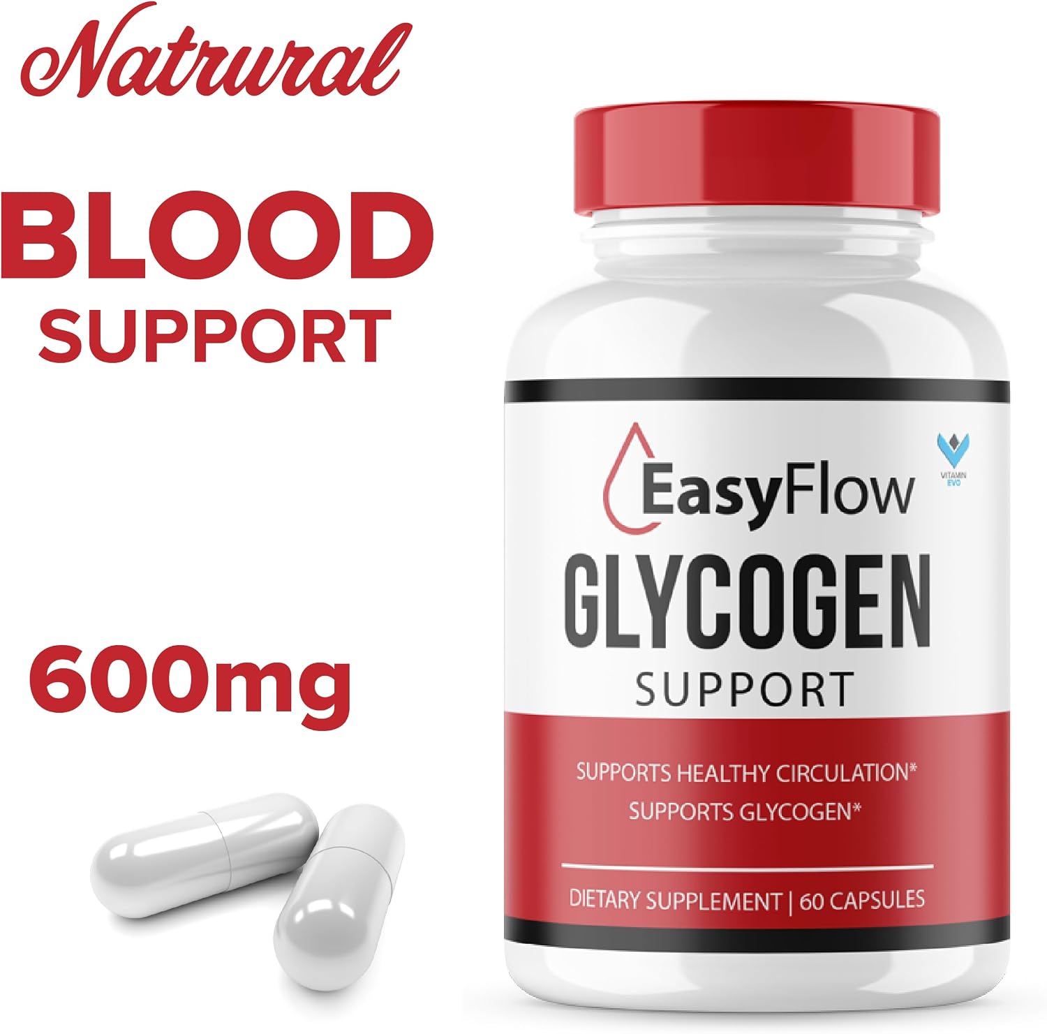 Easy Flow Glycogen Support – Fórmula Avanzada Glyco Optimizer, 60 Cápsulas