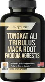 Tongkat Ali para Hombres y Mujeres - Fórmula Extra Fuerte con Fadogia Agrestis, Tribulus y Maca - Vitalidad, Energía, Estado de Ánimo