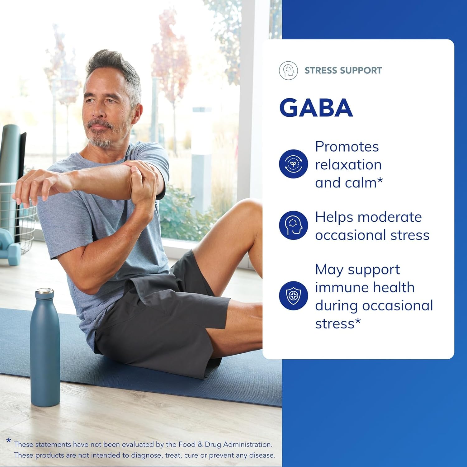 Pure Encapsulations GABA - 60 Cápsulas - Suplemento de Aminoácidos para la Relajación