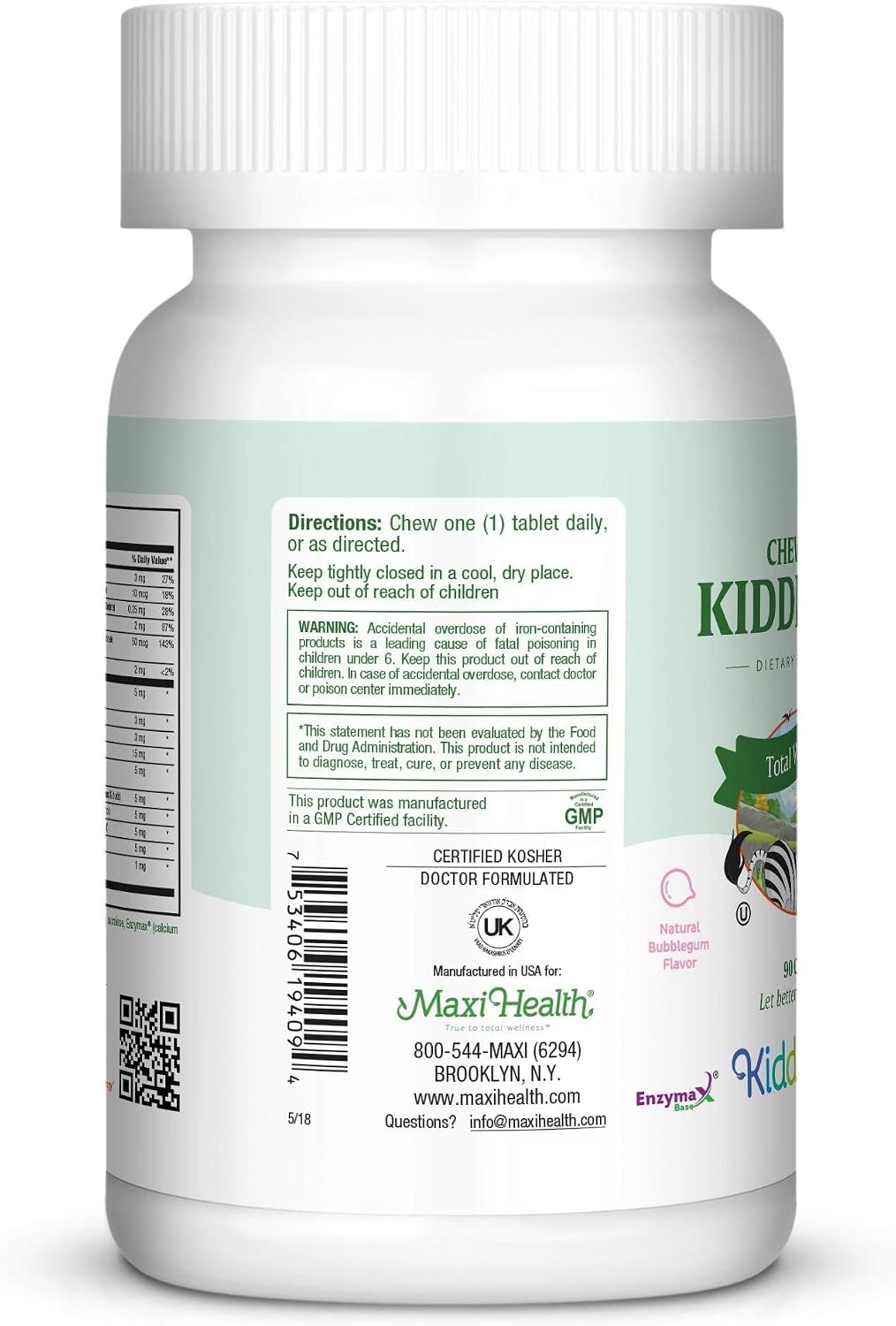 Maxi Health Multivitamínico Masticable para Niños - 90 Comprimidos