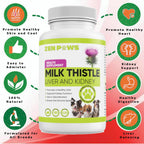 Zenpaws Cardo Mariano para Perros - 180 Comprimidos Masticables - 800 mg