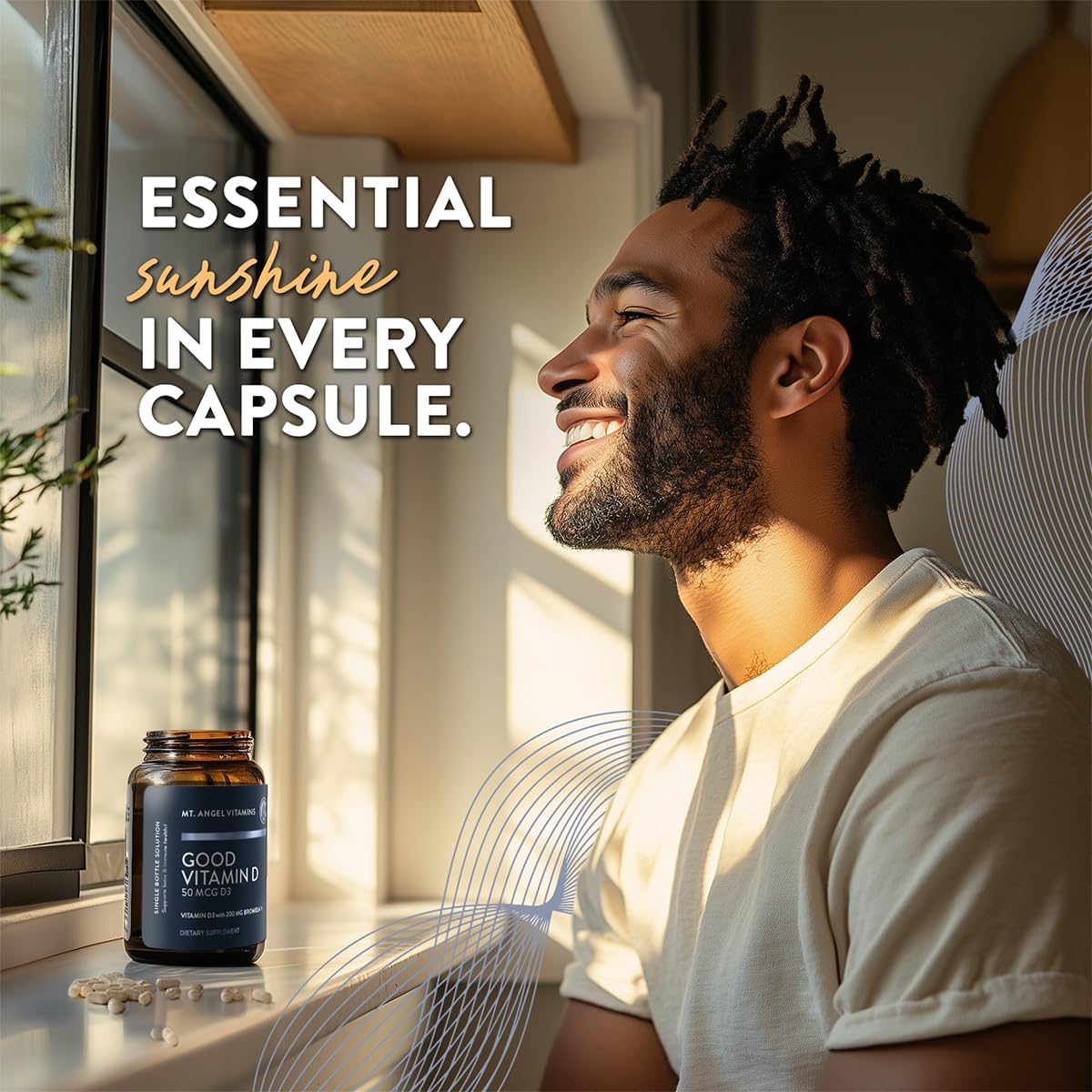 Good Vitamin D, 2000 IU Vitamin D3 with Bromelain (60 Capsules)