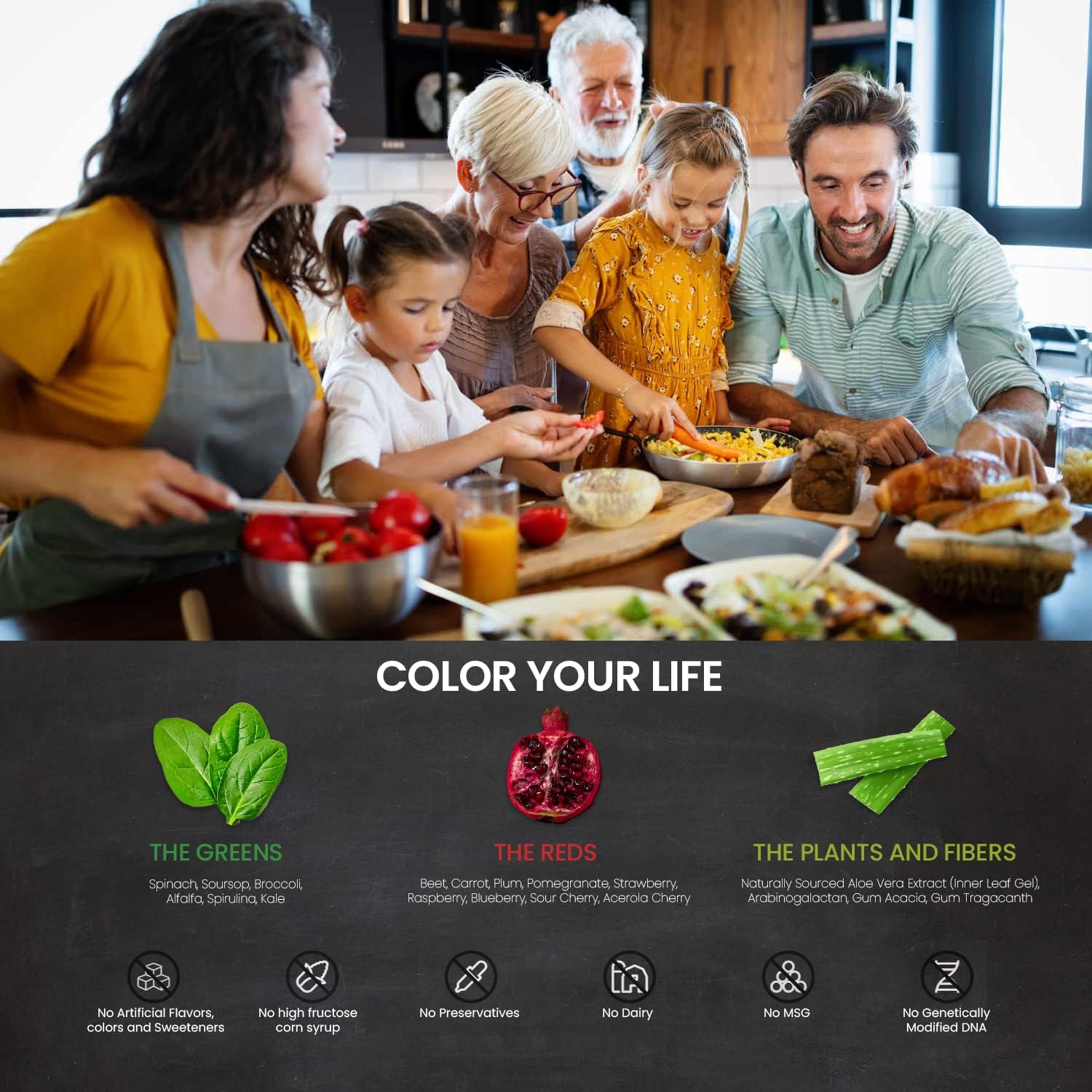 Mannatech Superfood Greens and Reds 192g (Fresa-Kiwi)