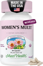 Maxi Health Multivitamínico para Mujeres – Fórmula Metilada con 23 Vitaminas y Minerales – 90 Cápsulas