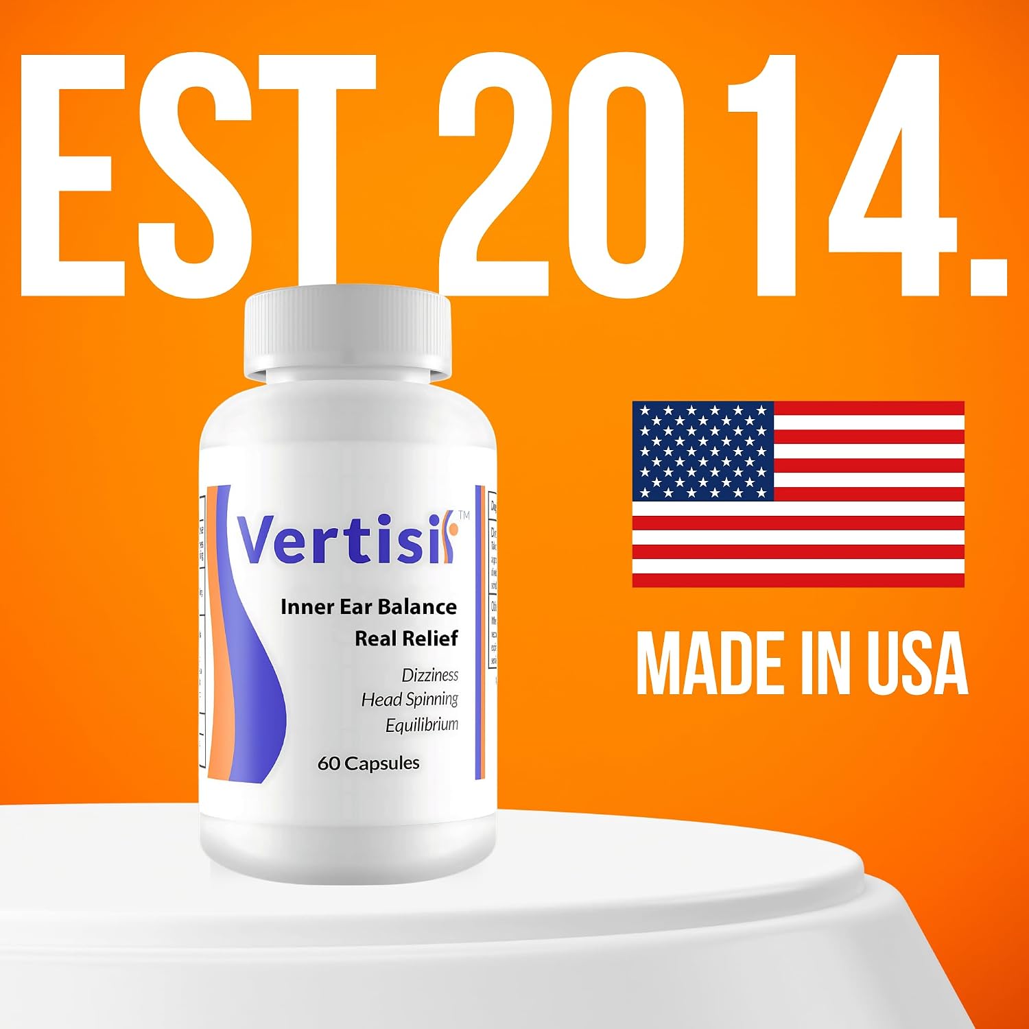 Vertisil Suplemento para Ayudar a Combatir el Vértigo - 120 Cápsulas (2 Envases)