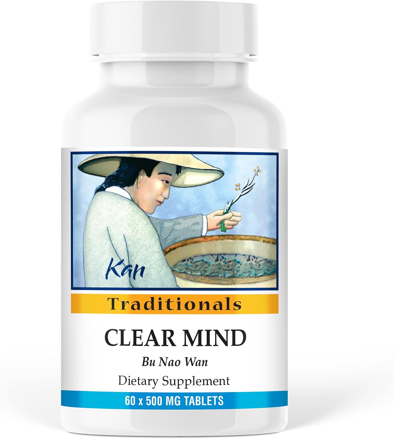 Clear Mind Formula – Mezcla herbaria tradicional china para claridad cognitiva, 120 comprimidos