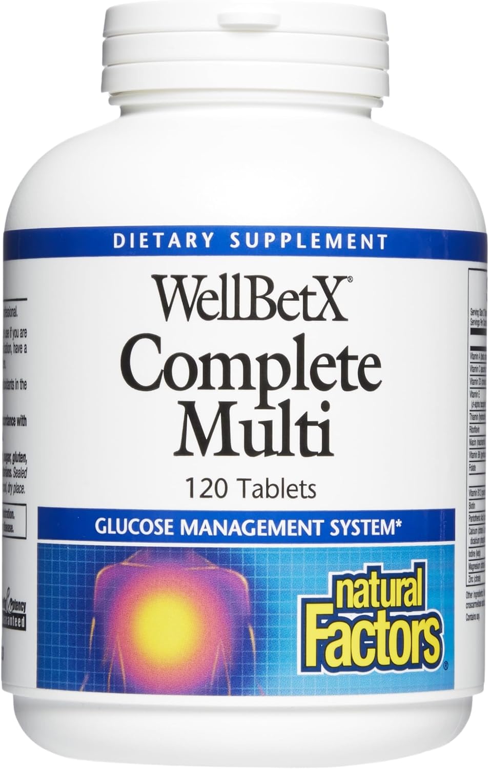 WellBetX Complete Multi de Natural Factors, 120 comprimidos