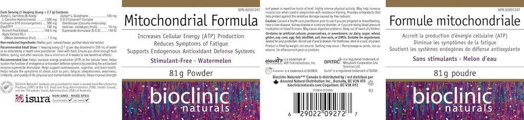 Bioclinic Naturals Fórmula Mitocondrial - 81 g