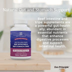 Zen Principle Suplemento de Intestinos de Res con Tripa - Paquete de 2 - 420 Cápsulas - Grass Fed New Zealand