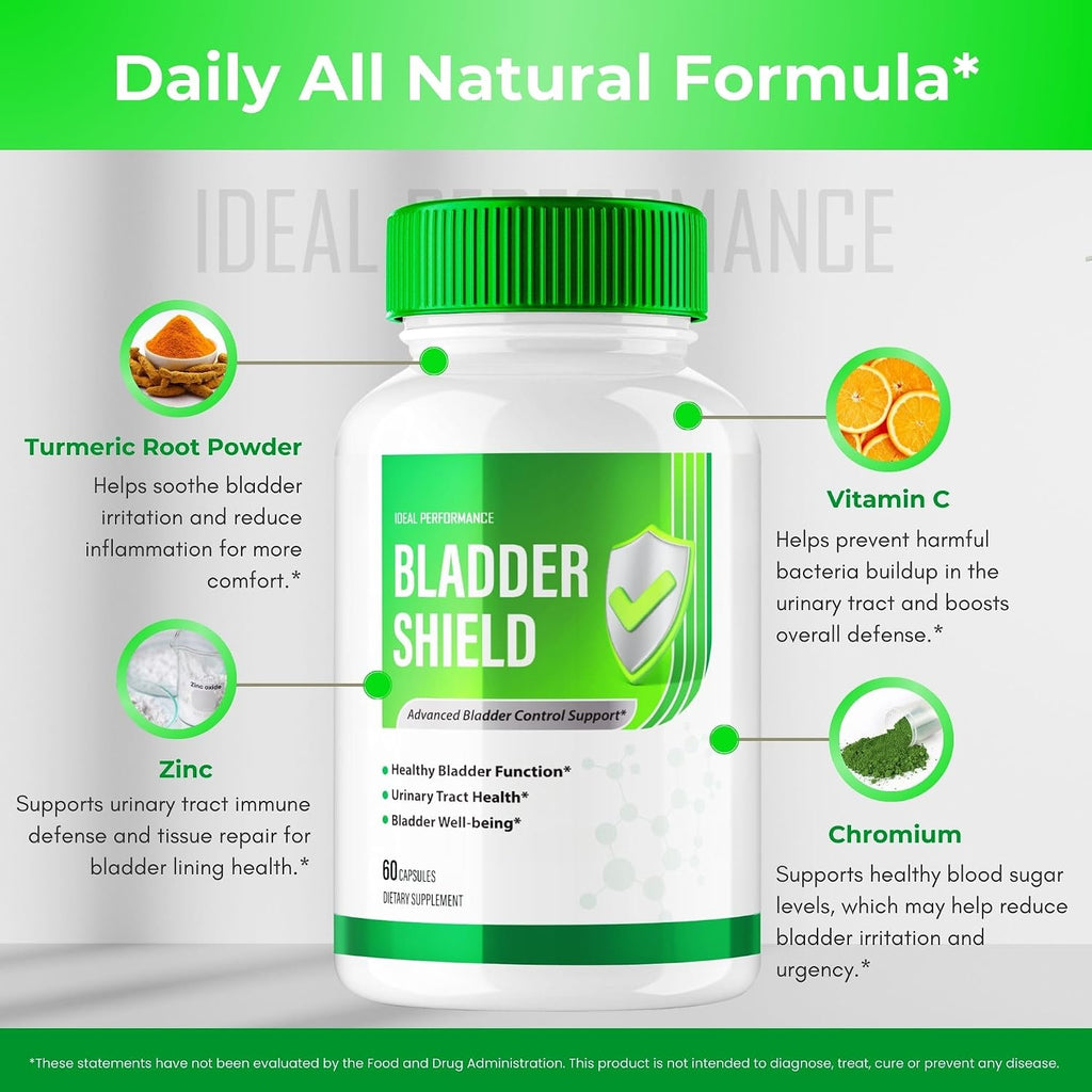 Bladder Shield Capsules - Control de Vejiga Avanzado (3 Pack)