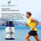 B3 Nicotinamida 500 mg – Niacina Sin Rubor, 100 Cápsulas