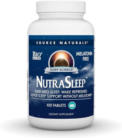 Source Naturals NutraSleep, Ayuda Suave para el Sueño sin Melatonina - 100 Comprimidos – Image 1