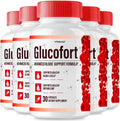 (Paquete de 5) Glucofort, Fórmula Avanzada Max de Apoyo Sanguíneo, Cápsulas