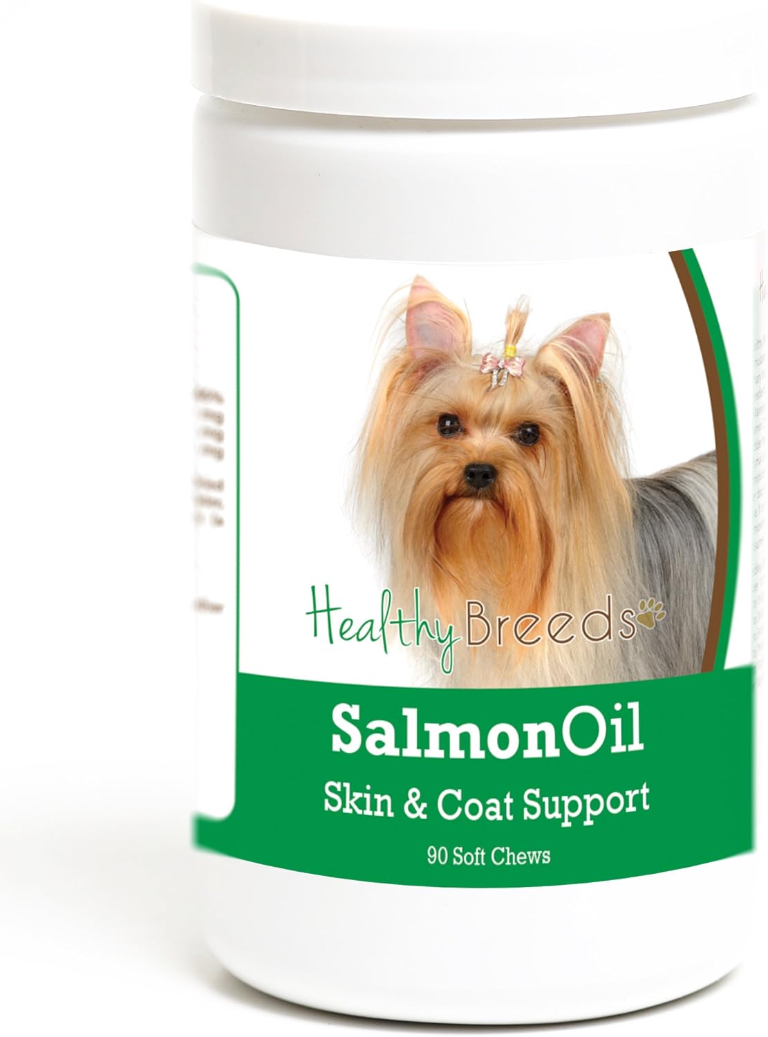 Healthy Breeds Aceite de Salmón para Perros Yorkshire Terrier - 90 Chews Blandos
