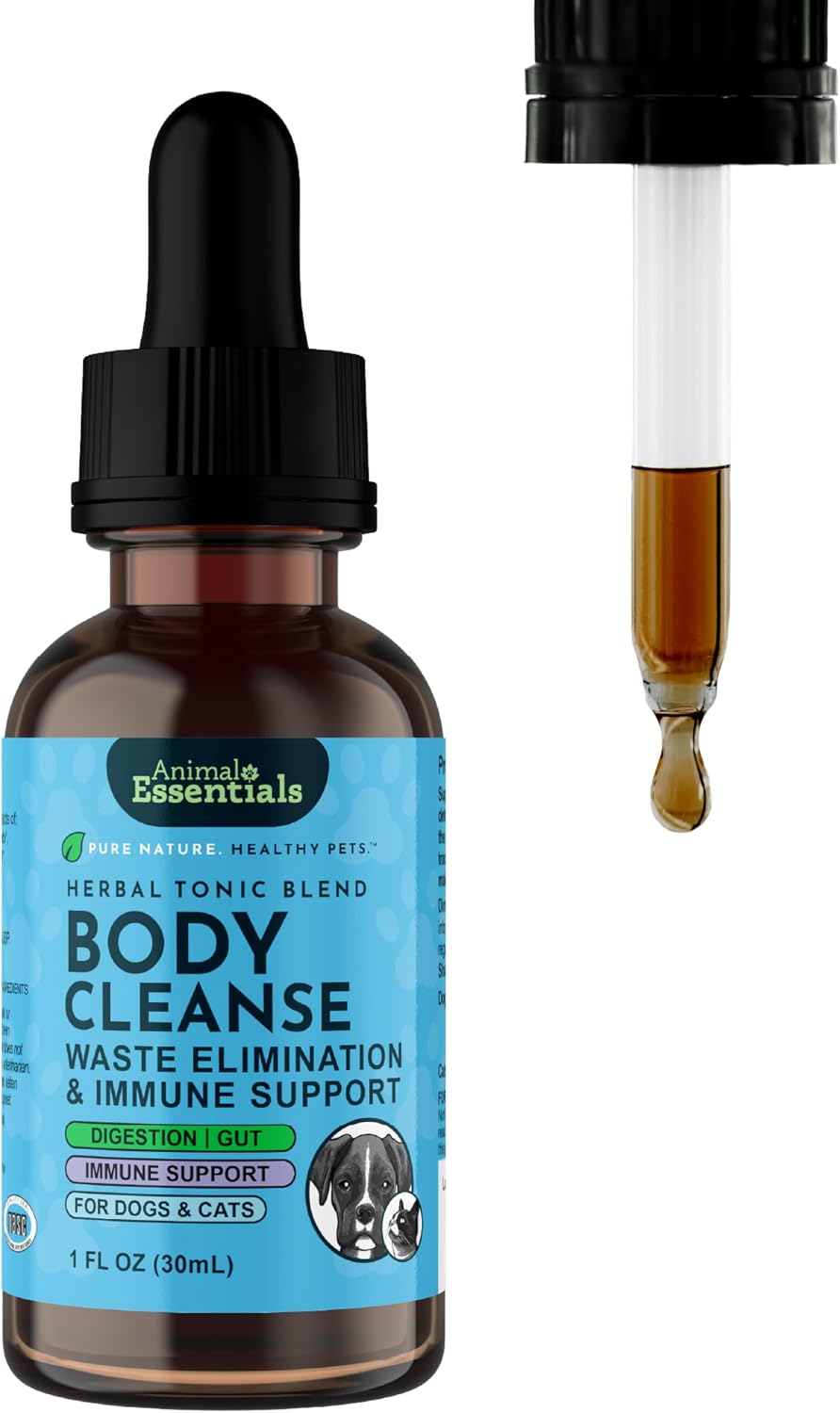 Body Cleanse Liver Support for Dogs & Cats - 1 fl oz (30 ml)