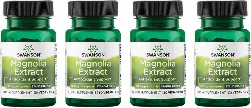Swanson Magnolia Bark - 30 Veggie Capsules, 200mg