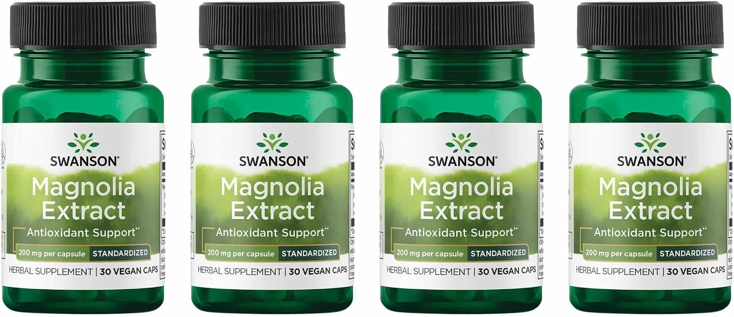 Swanson Magnolia Bark - 30 Veggie Capsules, 200mg
