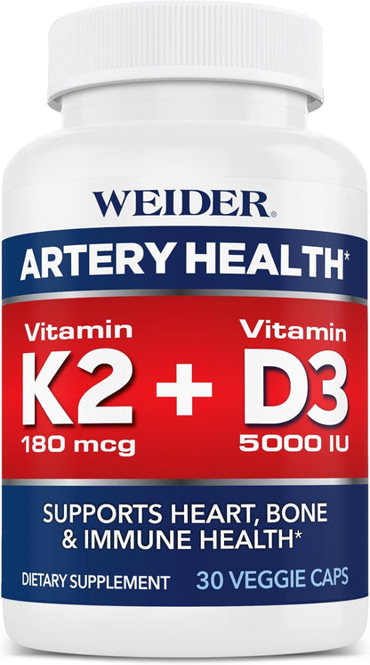 Weider Artery Health - Salud Arterial y – Vitamina D3: contribuye a la absorción y utilización normal del calcio y – Image 1