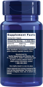 Life Extension Mega Vitamina K2 - 45 mg, 30 Cápsulas