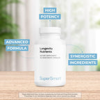 Supersmart Nutrientes para la Longevidad – 120 Cápsulas Vegetales