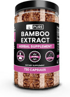 Pure Original Ingredients Extracto de Bambú (730 Cápsulas) - Sin Rellenos
