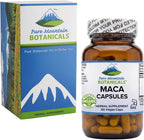 Cápsulas de Raíz de Maca Orgánica de Perú - 1000mg - Mezcla Cruda y Gelatinizada - 90 Cápsulas Veganas Kosher
