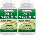 Best Naturals Aceite de Menta 250 mg, 120 Cápsulas (Pack de 2)