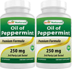 Best Naturals Aceite de Menta 250 mg 120 Cápsulas (Pack de 3)