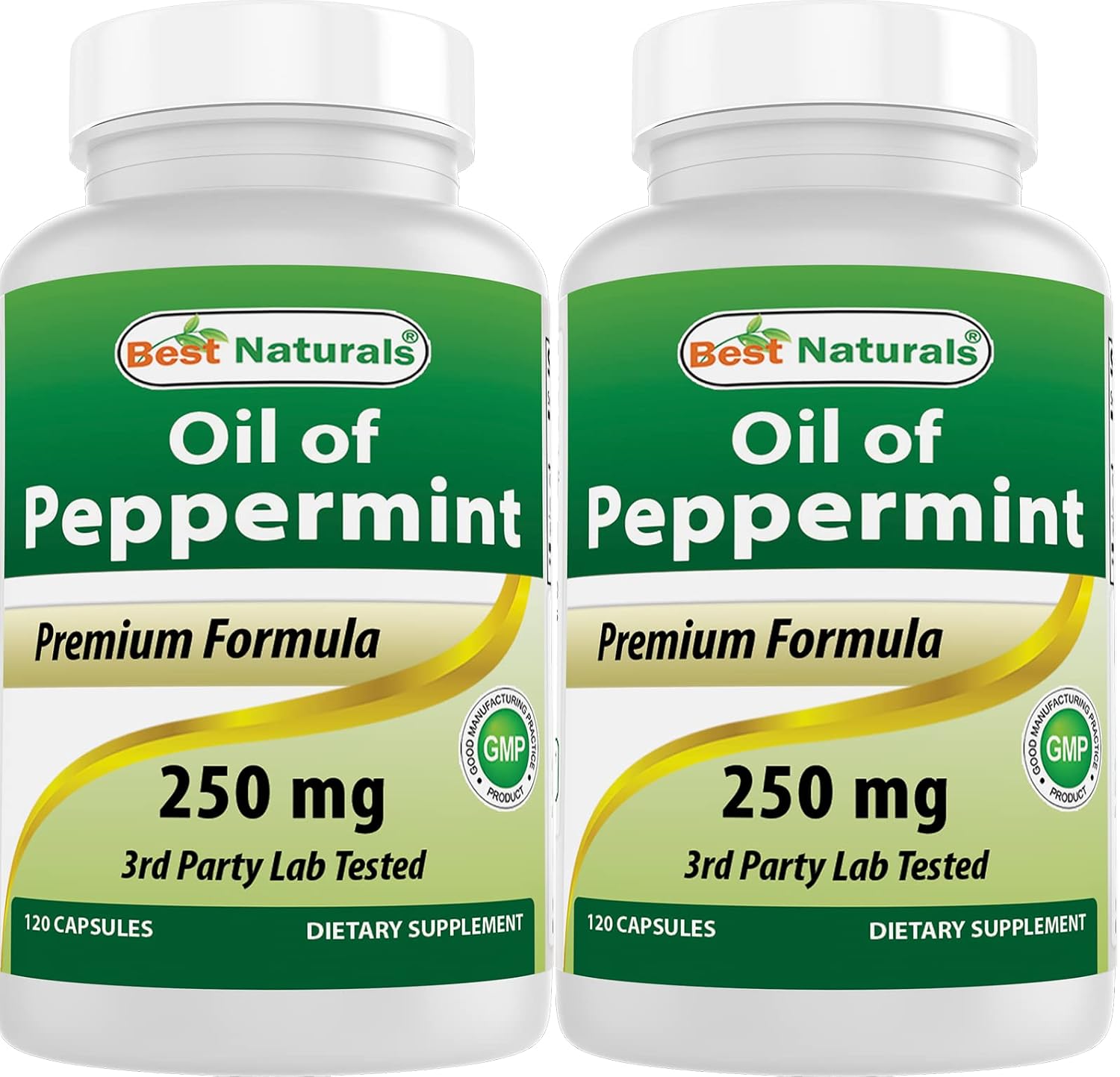 Best Naturals Aceite de Menta 250 mg 120 Cápsulas (Pack de 3)