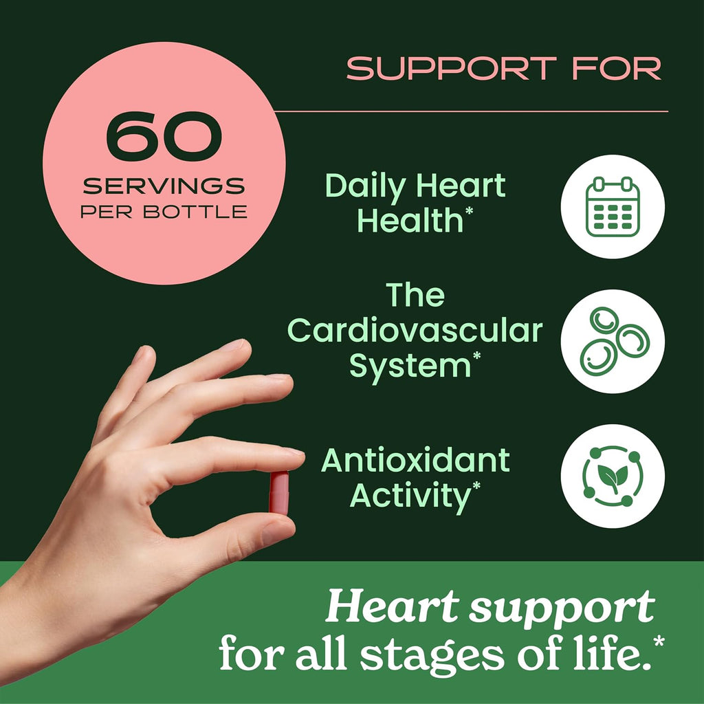 Herb Pharm Cápsulas de Granada Ecológica - Apoyo Cardiovascular y Antioxidante - 60 Cápsulas Veganas